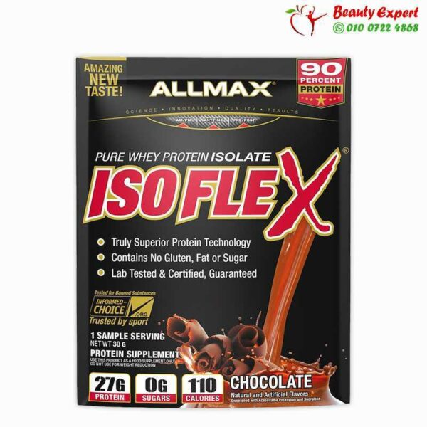 ALLMAX Nutrition, Isoflex, 100% Ultra-Pure Whey Protein Isolate, Chocolate, 1 Sample Serving, 30 g
