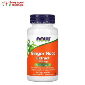NOW Foods Ginger Root Extract 250 mg 90 Veg Capsules