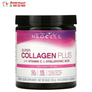 NeoCell Super Collagen Plus with Vitamin C & Hyaluronic Acid 6.9 oz (195 g)