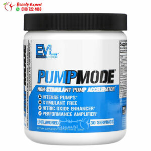 EVL pump mode pre workout supplement enhances nitric oxide