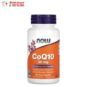 NOW coq10 capsules support heart health and cellular energy production