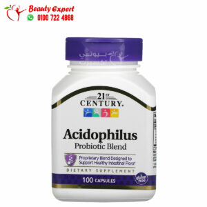 21st century acidophilus probiotic blend 100 capsules for digestive system support