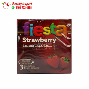 fiesta kondom dotted Strawberry Scented 3 Pieces