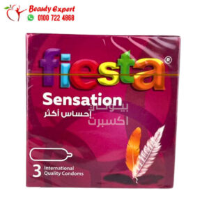 واقي ذكري فيستا للرجال لضمان المتعة والإثارة رفيع للغاية Fiesta Sensation Ultra Thin Condom
