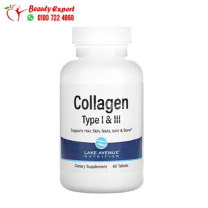 مكمل ببتيدات الكولاجين المتحلل النوعين الأول والثالث لتقوية المفاصل والعظام والأظافر. | Lake Avenue Nutrition Hydrolyzed Collagen Peptides, Type I & III