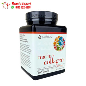 حبوب كولاجين بحري لتحسين صحة البشرة والمفاصل 500 مجم 290 قرصًا Marine Collagen Youtheory