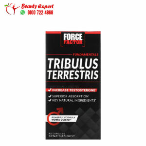 حبوب تريبولوس تيريستريس لزيادة هرمون التستوستيرون 60 كبسولة Force Factor Tribulus Terrestris Testosterone Booste