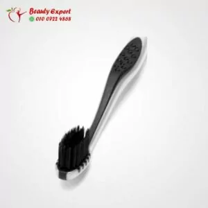 Soft shiny black toothbrush