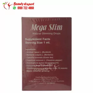 Ingredients of Mega Slim drops to increase the rate of fat burning, mega slim fat burner drops 30ml